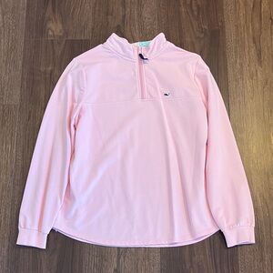 Vineyard Vines Pink Quarter-Zip Pullover